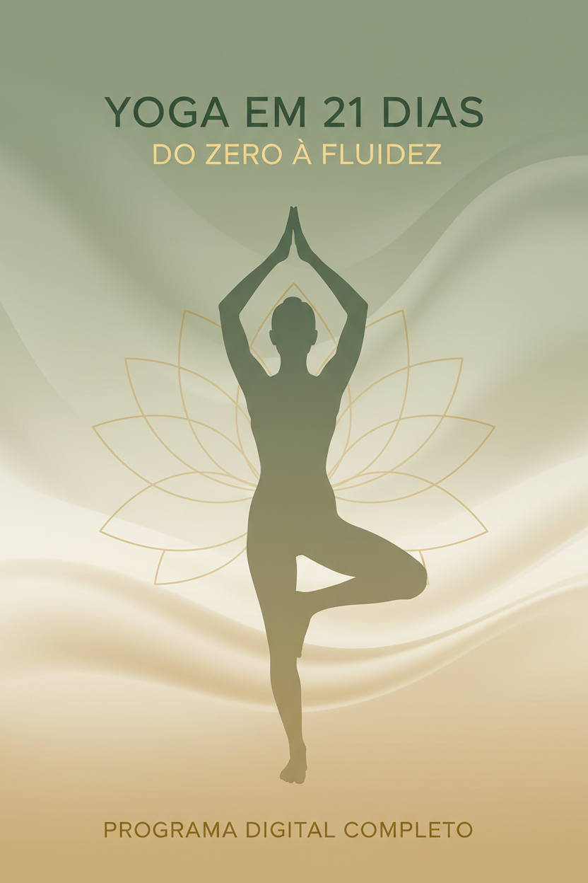 Capa do infoproduto Yoga em 21 Dias: Do Zero à Fluidez